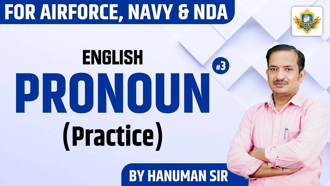 ENGLISH | PRONOUN (Practice) | #3 | FOR DEFENCE EXAMS | By Hanuman Sir