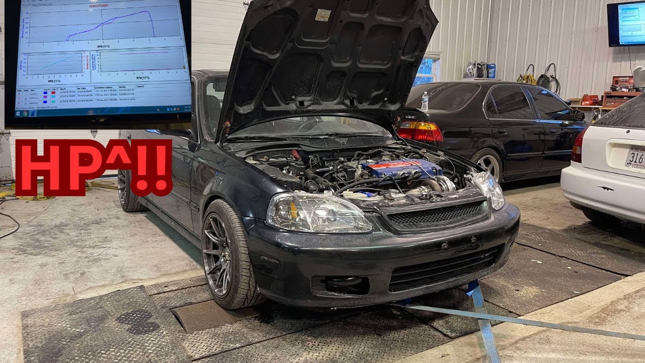 Ebay/Amazon Turbo B16 Swapped Honda Civic Hits The DYNO!