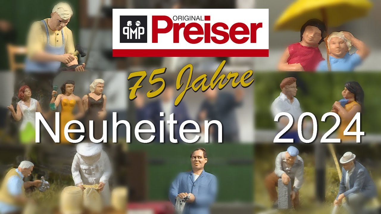 Preiser Miniaturfiguren Neuheiten 2024