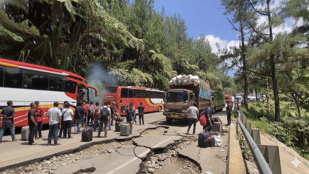 KABAR BURUK! Bus Padang-Jakarta (Gumarang Jaya ) Mogok Total, Penumpang Dipindahkan di Tengah Hutan!