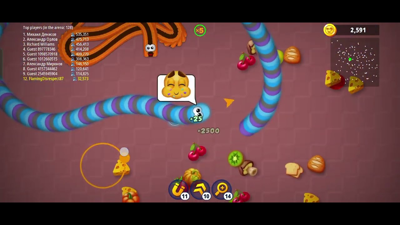 Snake worm 🪱🪱#battle #gameplay #bigbattle #augmentedrealitygame #bigbattle 