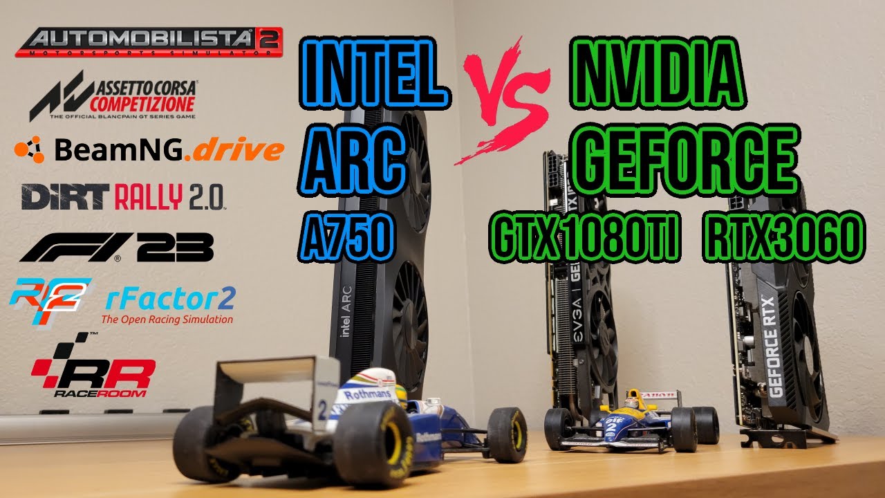 $200 SIM RACING GPU BATTLE: Intel Arc A750 Vs Nvidia GeForce GTX1080Ti & RTX3060 in early 2024