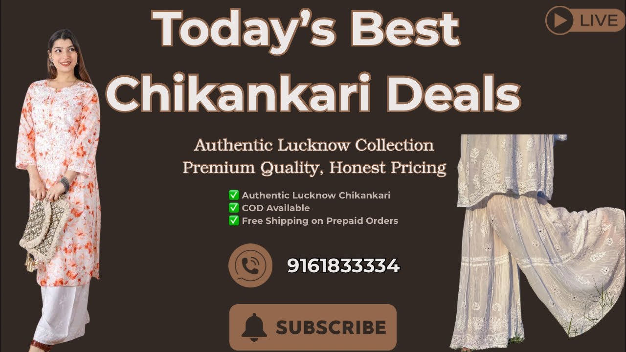 Today’s Best Chikankari Deals 🔥 | LIVE | Factory Rates | RS Chikankari