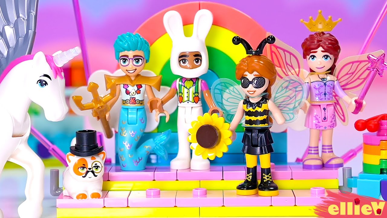 Unicorn! Fairy! Mermaid! Bee? It's costume time for Lego Friends 🦄🧚‍♂️🧜‍♀️ build & review