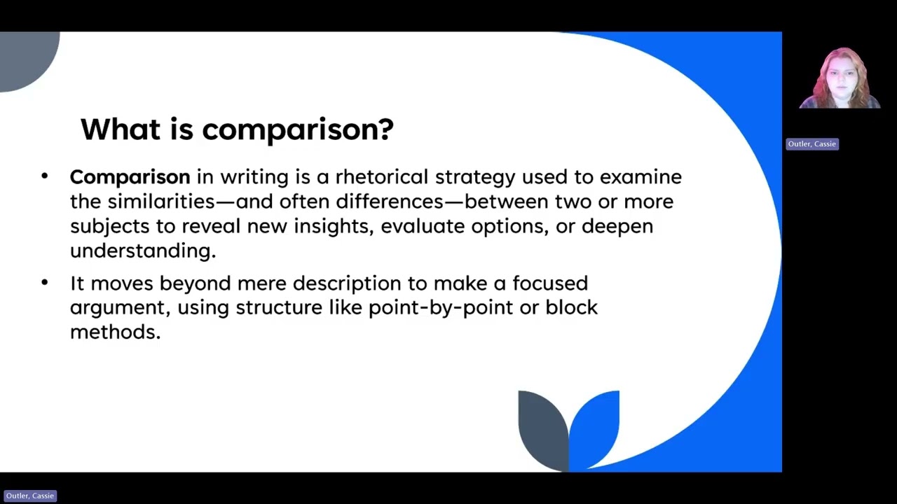 Unit 2 Video Lecture on Comparison and Summary