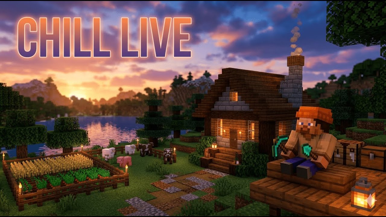 🔴 Chill Minecraft KingsCraft SMP LIVE | Progress + Grinding 😌