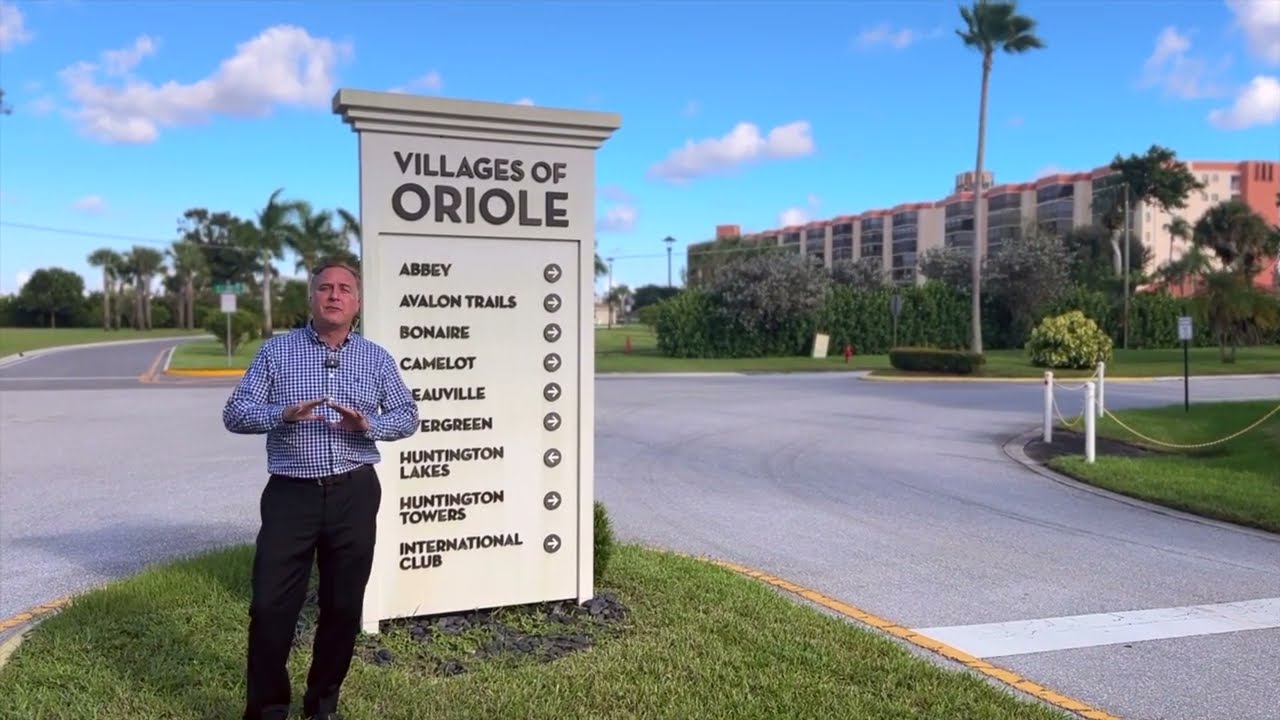 Villages of Oriole in Delray Beach Community Aerial Video (Huntington Lakes and Evergreen Sections)