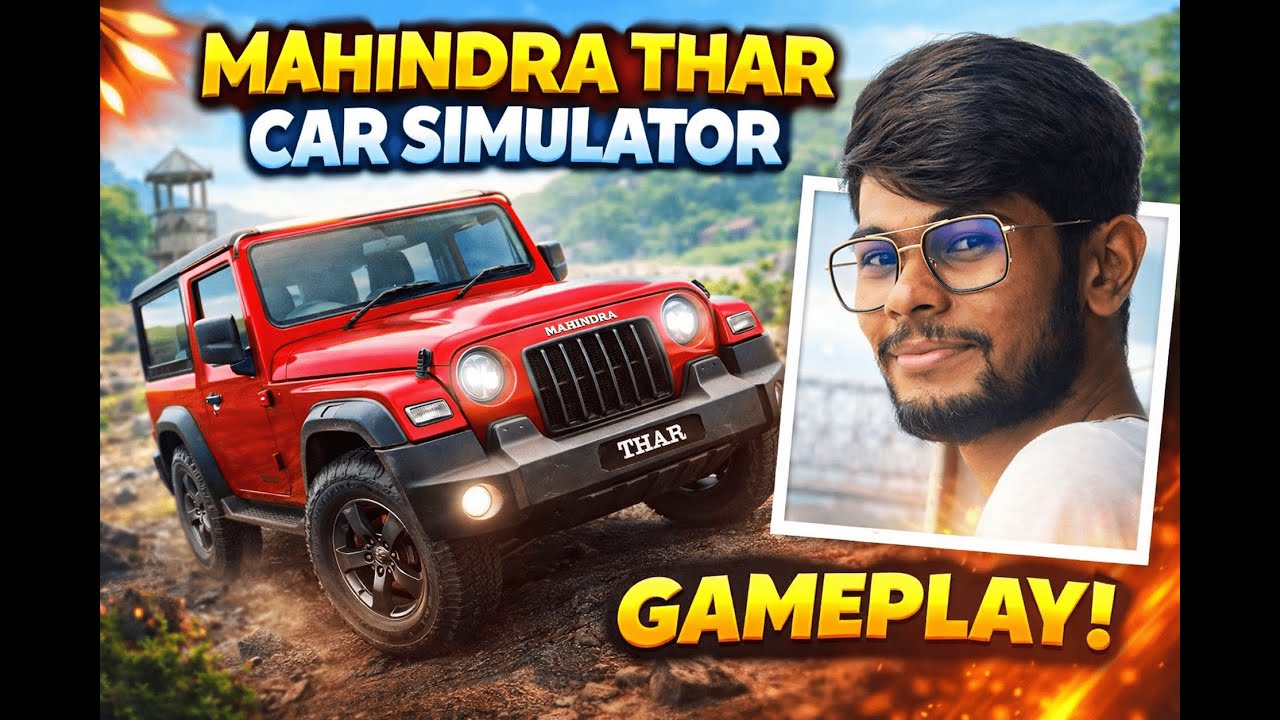 🔴 LIVE Indian Car Simulator 🚗 Thar Driving in Real Indian Traffic | Open World Gameplay