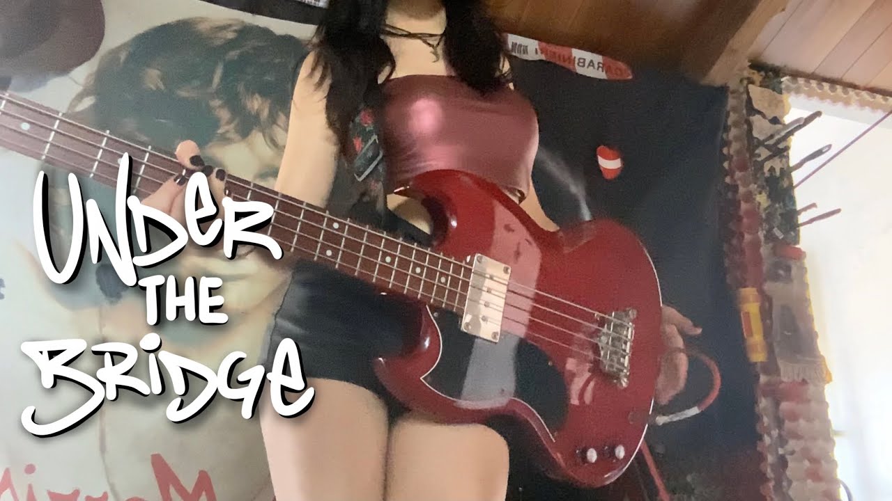 Under The Bridge - Red Hot Chili Peppers (Bass Cover by fklucy) #basscover #goth #rock #rhcp 