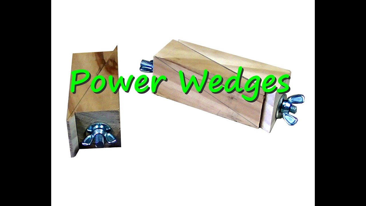 Power Wedges. Another great wood shop idea