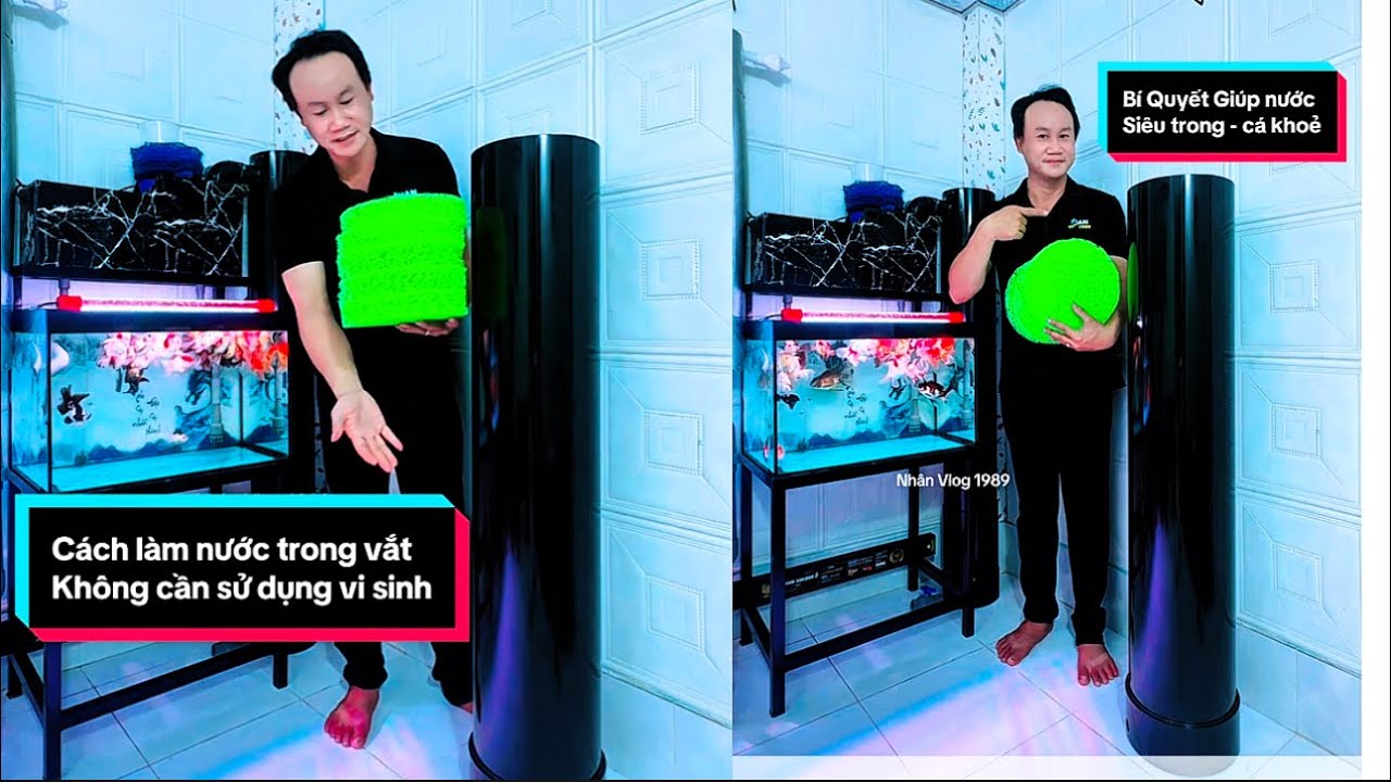 Bí Quyết Làm Lọc Nước Hồ Cá Siêu Trong Không Cần Vi Sinh - Ống Lắng Tách Phân Hồ Cá Hiệu Quả.