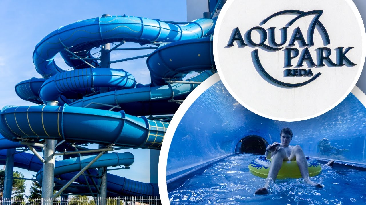 Aquapark Reda - Zjeżdżalnie (GoPro) - Aquapark z rekinami!