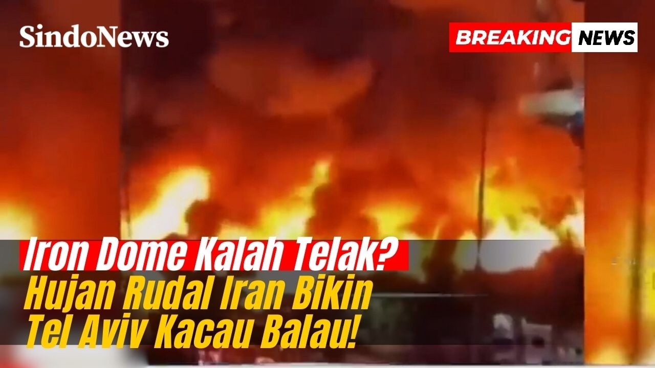 Iron Dome Kalah Telak? Hujan Rudal Iran Bikin Tel Aviv Kacau Balau! | Breaking News | 18/03