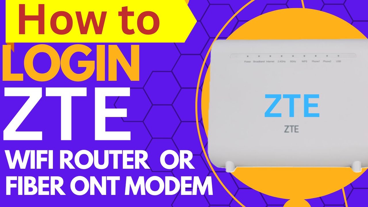 Вход в роутер ZTE | Вход в модем ZTE Fiber ONT с использованием IP-адреса по умолчанию | Вход в м...