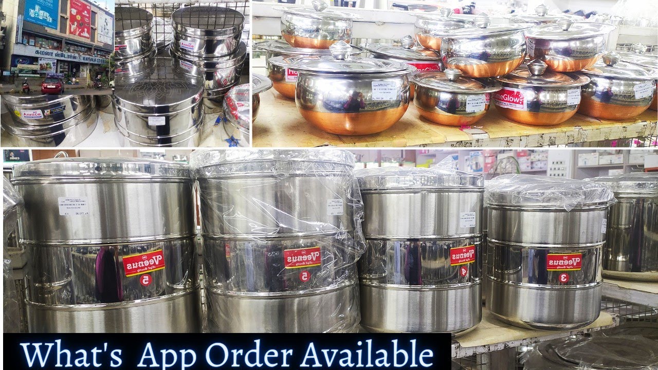 கோவை Kamala Stores Kitchen Stainless steel Collections|Storage containers|Cooking and serving set
