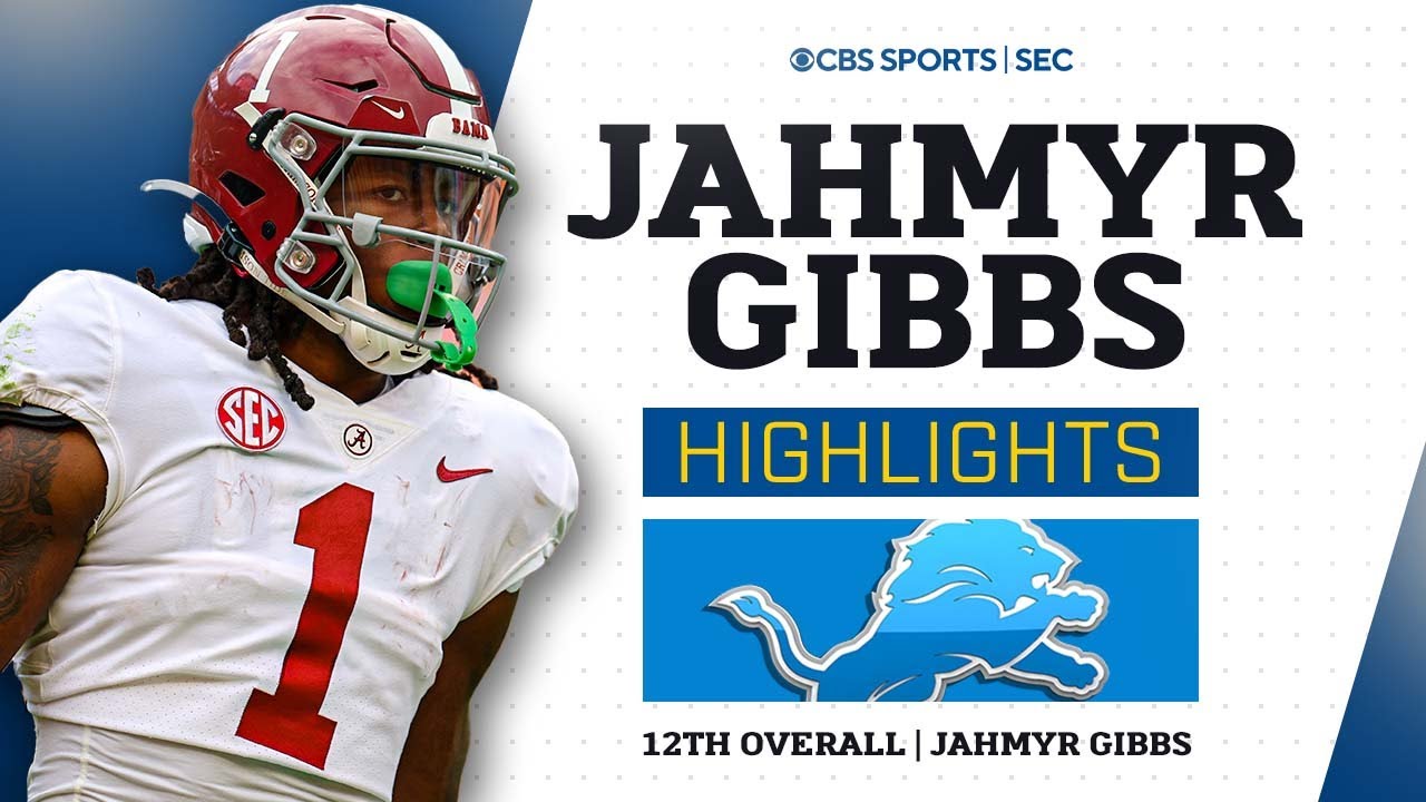 Jahmyr Gibbs: Alabama Highlights | Lions 12th Pick In The 2023 NFL Draft | CBS Sports