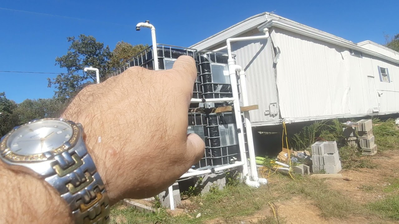 2,200 Gallon IBC Tote Water Storage System