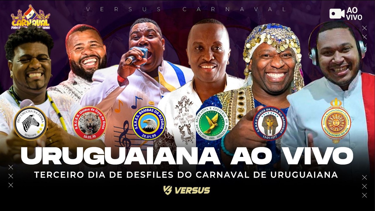 CARNAVAL DE URUGUAIANA 2026 AO VIVO - TERCEIRA NOITE DE DESFILES DAS ESCOLAS DE SAMBA