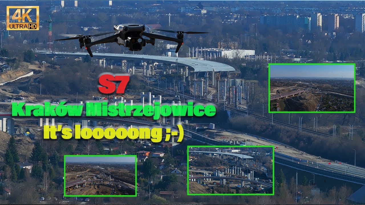 Węzeł #Mistrzejowice #S7 #Kraków | Najdłuższa estakada w Polsce? Tak to wygląda na dziś
