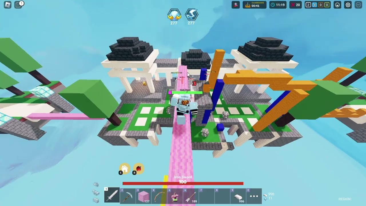 Caitlyn + Wren + Fire Gives Triple Decay Damage!! (Roblox Bedwars)