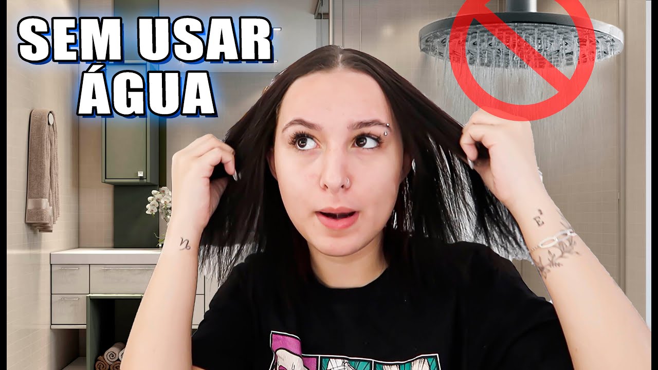 LAVANDO E DEIXANDO O CABELO LINDO SEM USAR ÁGUA!