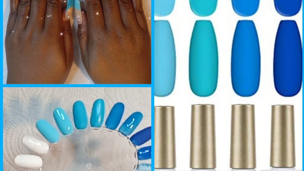 Easy lazy girl method/ Blue Lanfo gel-polish