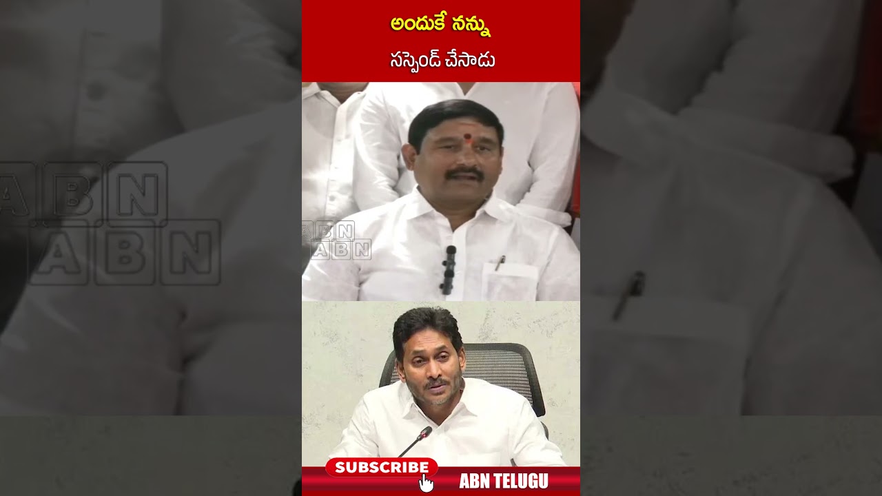 అందుకే నన్ను సస్పెండ్ చేసాడు #Appalanaidu #ysjagan #shorts #ycp #abnnews