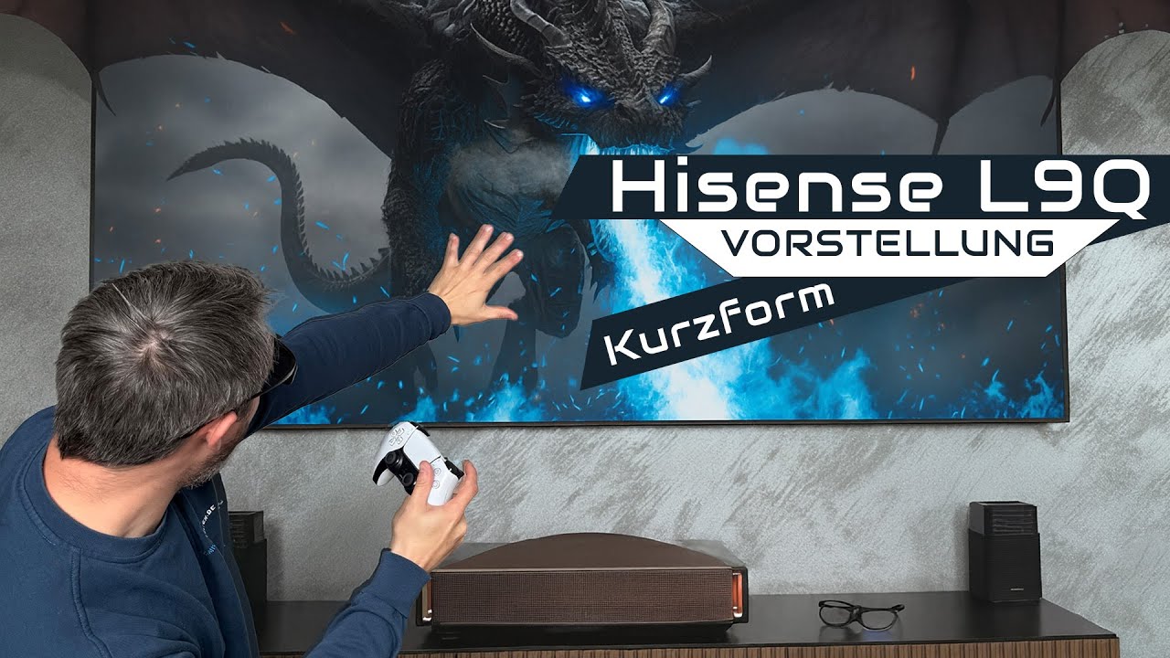 Hisense L9Q Laser TV Highlight 2025 im Schnellcheck – 5000 Lumen, Dolby Vision, KI, HDMI 2.1...