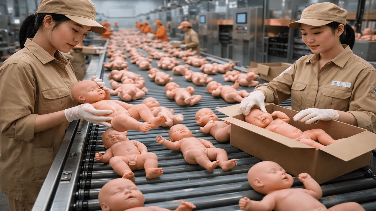 How Realistic Silicone Baby Dolls Are Made  Inside a Modern Factory