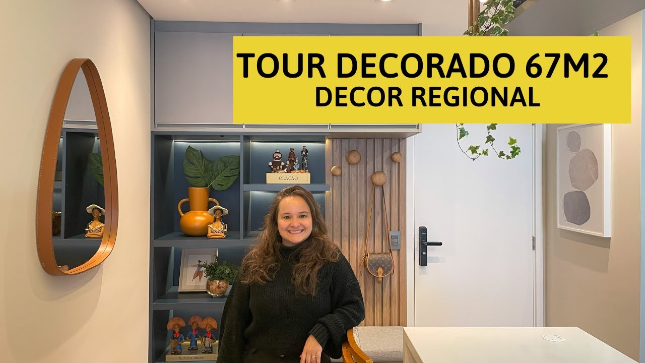 Tour Decorado de 67m2 - NS Com Decor Regional