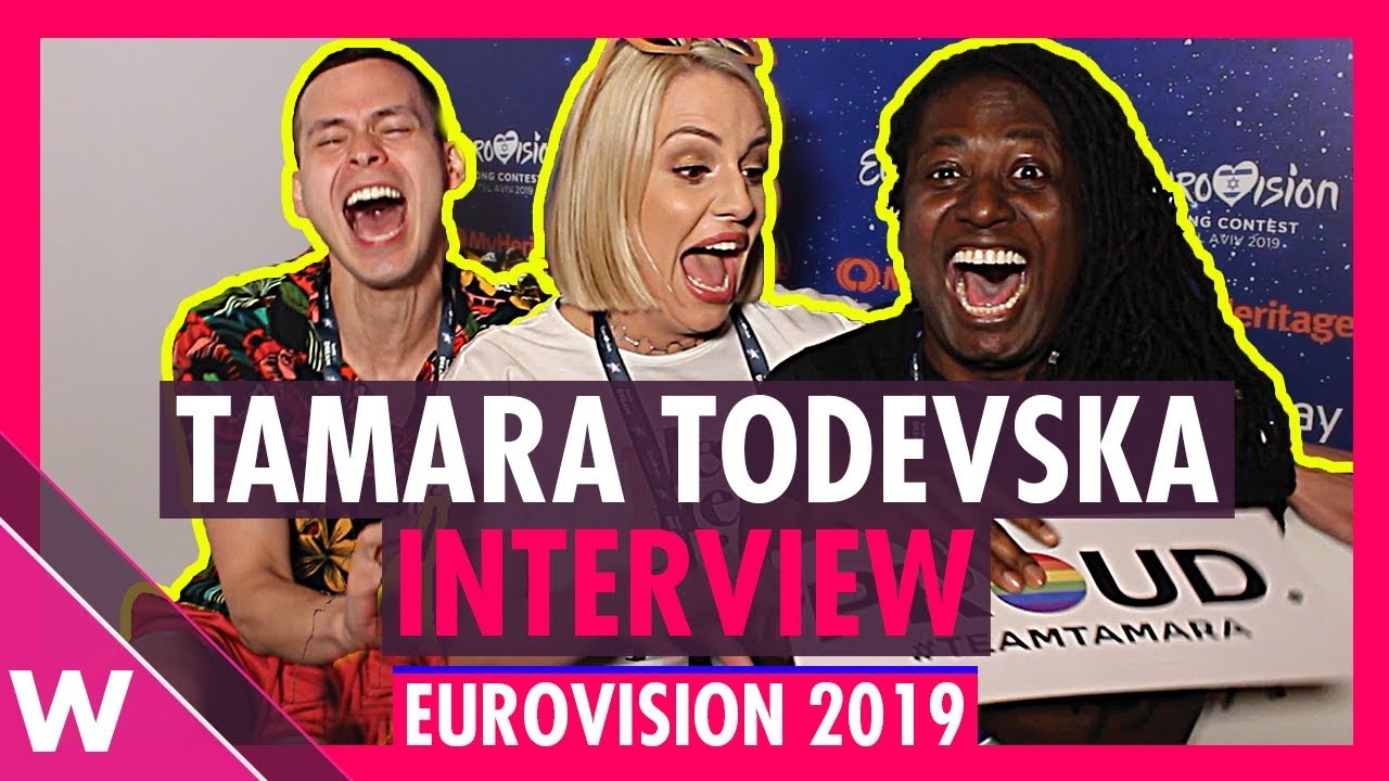 Tamara Todevska (North Macedonia) interview @ Eurovision 2019 first rehearsal