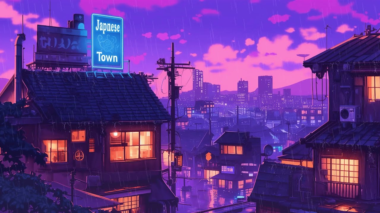 Tokyo Nights in the Rain 🌙 Lofi Hip Hop for Study & Calm Focus &bull; Live Stream by The Japanese Town