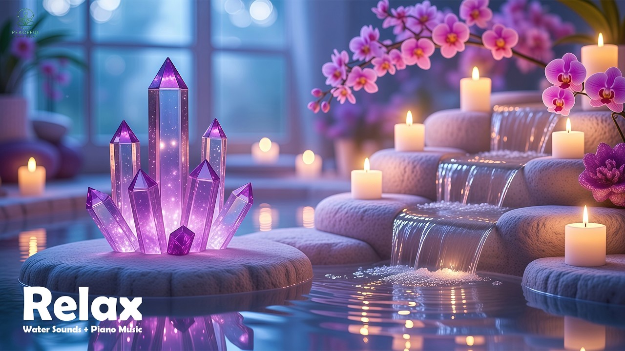 Soothing Piano & Gentle Water Sounds 🌿 Sleep Music, Stress Relief, Calm Mind & Body