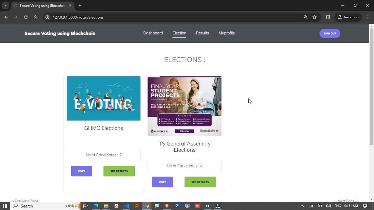 E-Vote Chain – A Secure Blockchain-Based E-Voting System with Three-Layer OTP Authentication |CB1299