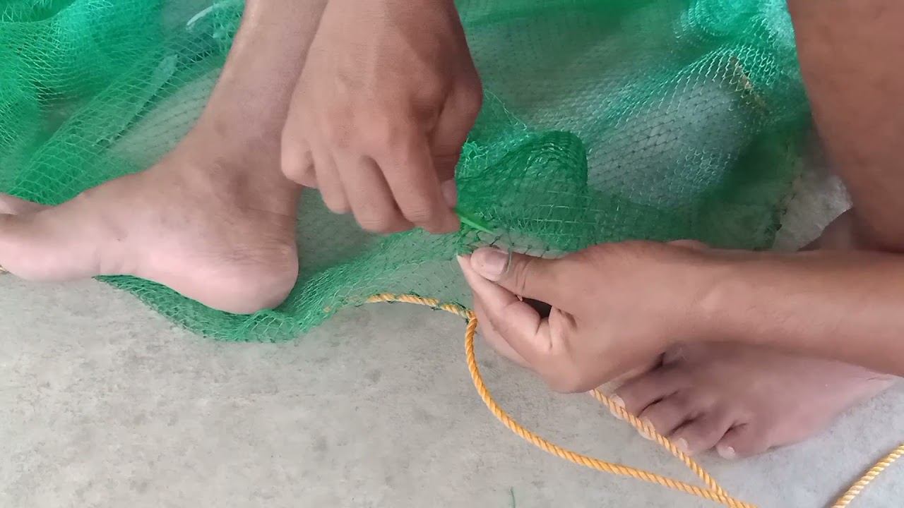 Paggawa nang Net para sa Fishcage(6x12)