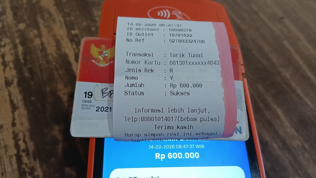 KKS BPNT MURNI BANK BRI SUDAH MULAI TERISI RP.600