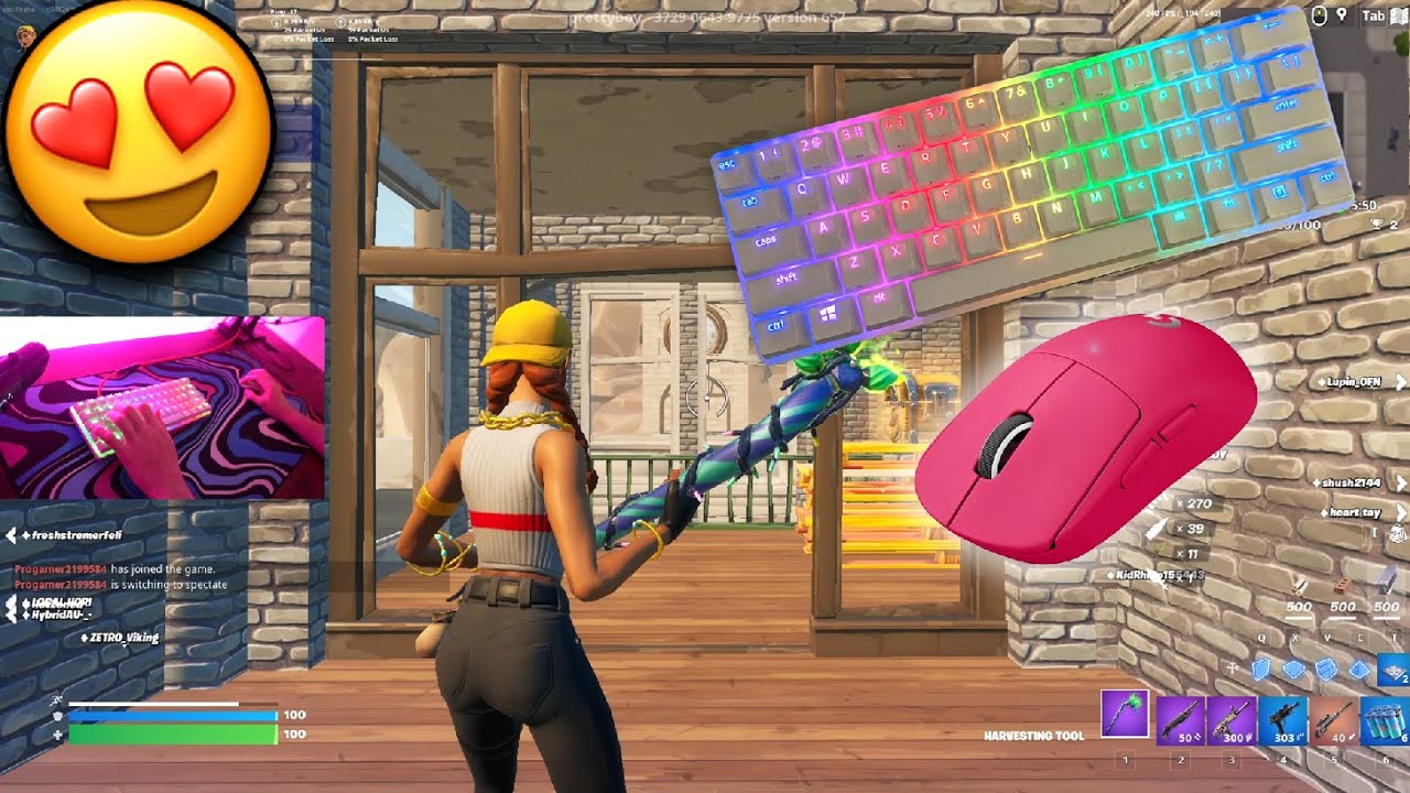 Razer Huntsman Mini ASMR 😍 Fortnite Gameplay Tilted Towers Zonewars (Handcam)