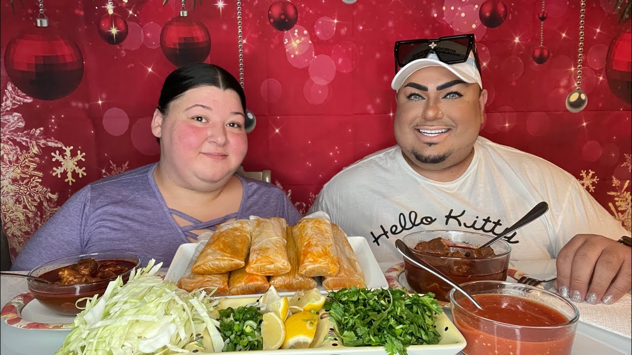Tamales & Pozole De Puerco W~@Bigguyappetite Merry Christmas 🎄