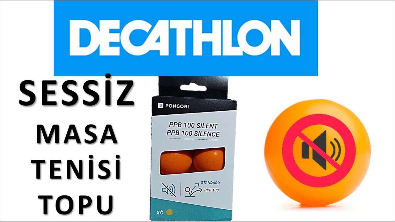 Decathlon Sessiz Masa Tenisi Topu 🏓 PPB 100 Table Tennis Silent Ball 🏓