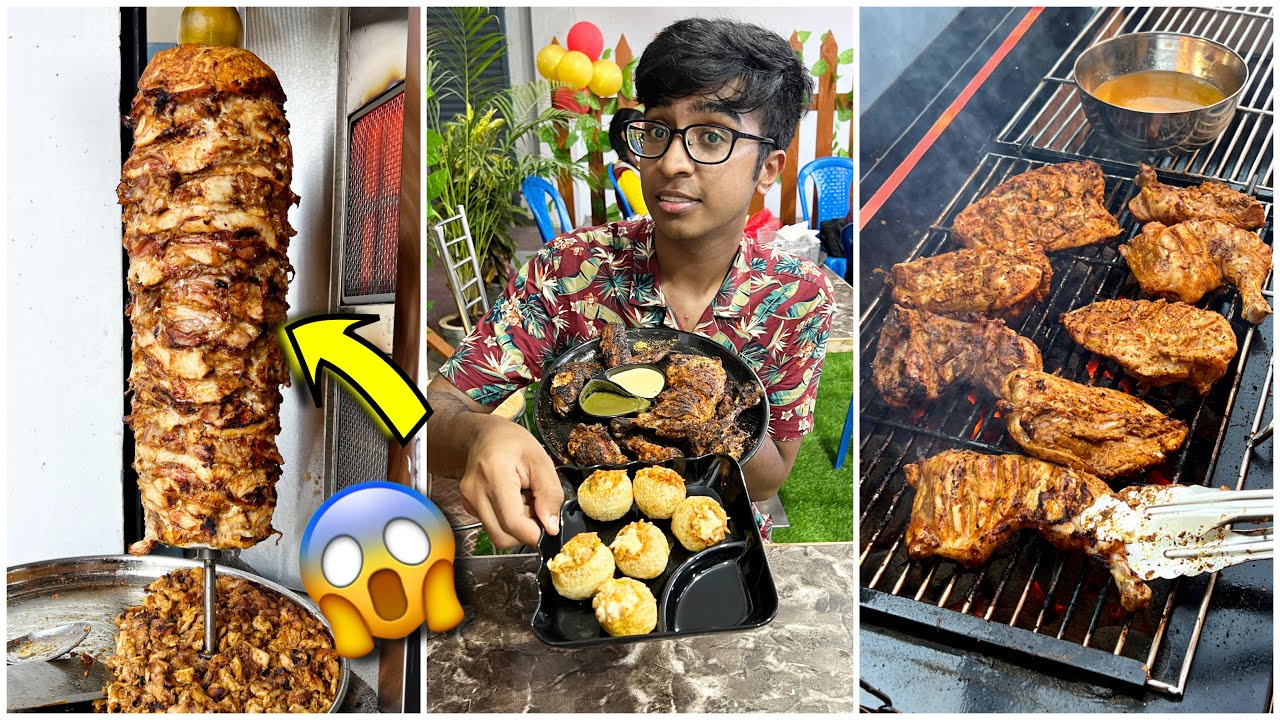 💥Ennadhu ₹1 ku Shawarma vaaa⁉️🤯 | BEST BBQ Chicken & Shawarmas 🔥- Grill Nights | Idris Explores