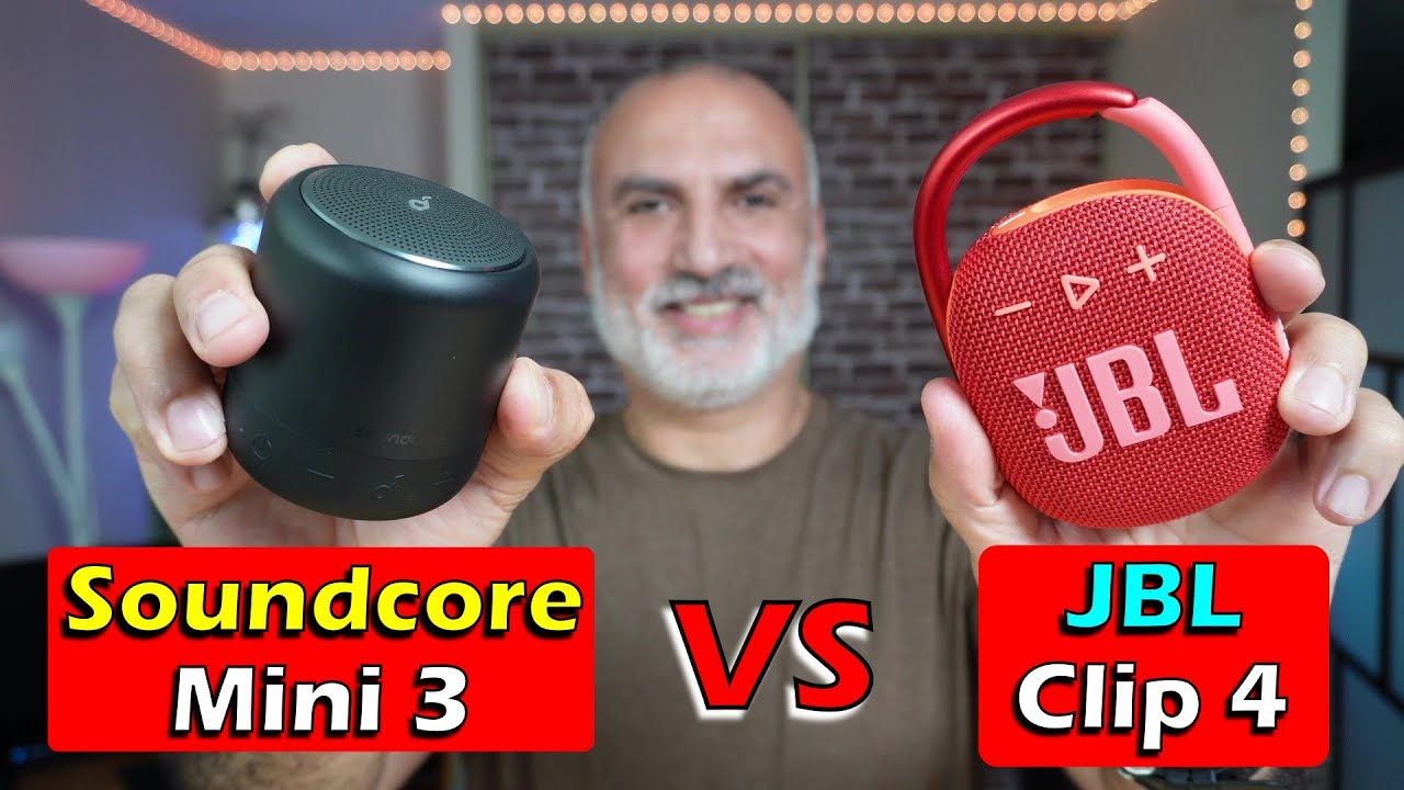 JBL Clip 4 vs Soundcore Mini 3 Portable BT Speakers