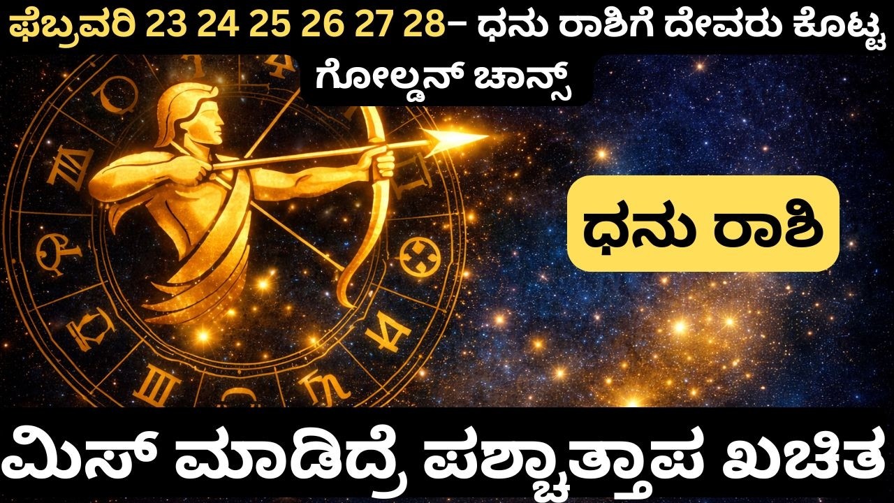 ಧನುರಾಶಿ – ಅದೃಷ್ಟ ಬಾಗಿಲು ತೆರೆಯಿತು Money & Success  stocks Prediction This Month