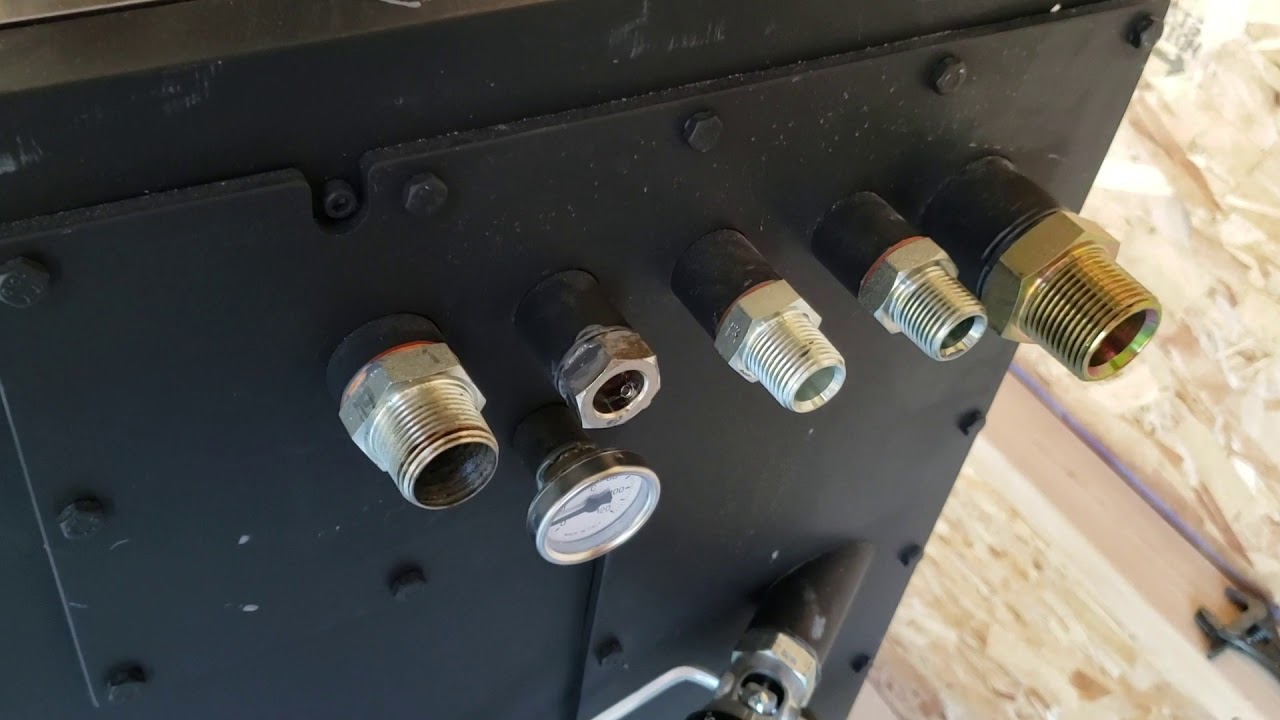Walltherm install: Plumbing fittings