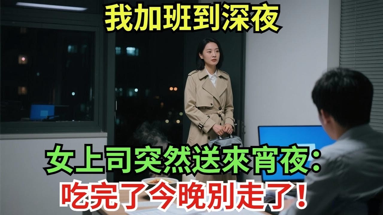 我加班到深夜，女上司突然送來宵夜：吃完了，今晚別走了！#真實故事#案件#奇聞#故事#奇聞觀察室#奇聞#真相#奇聞軼事#談笑娛生