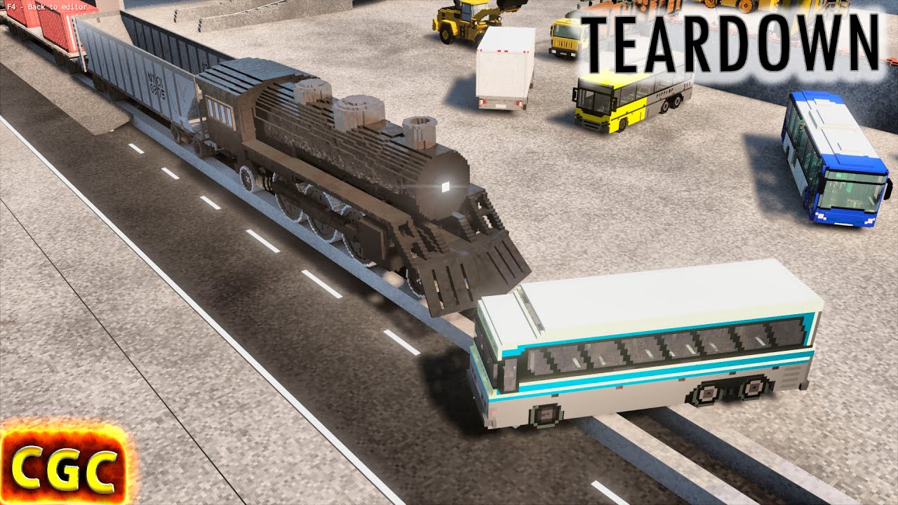 Trains railroad crossing in TearDown #8