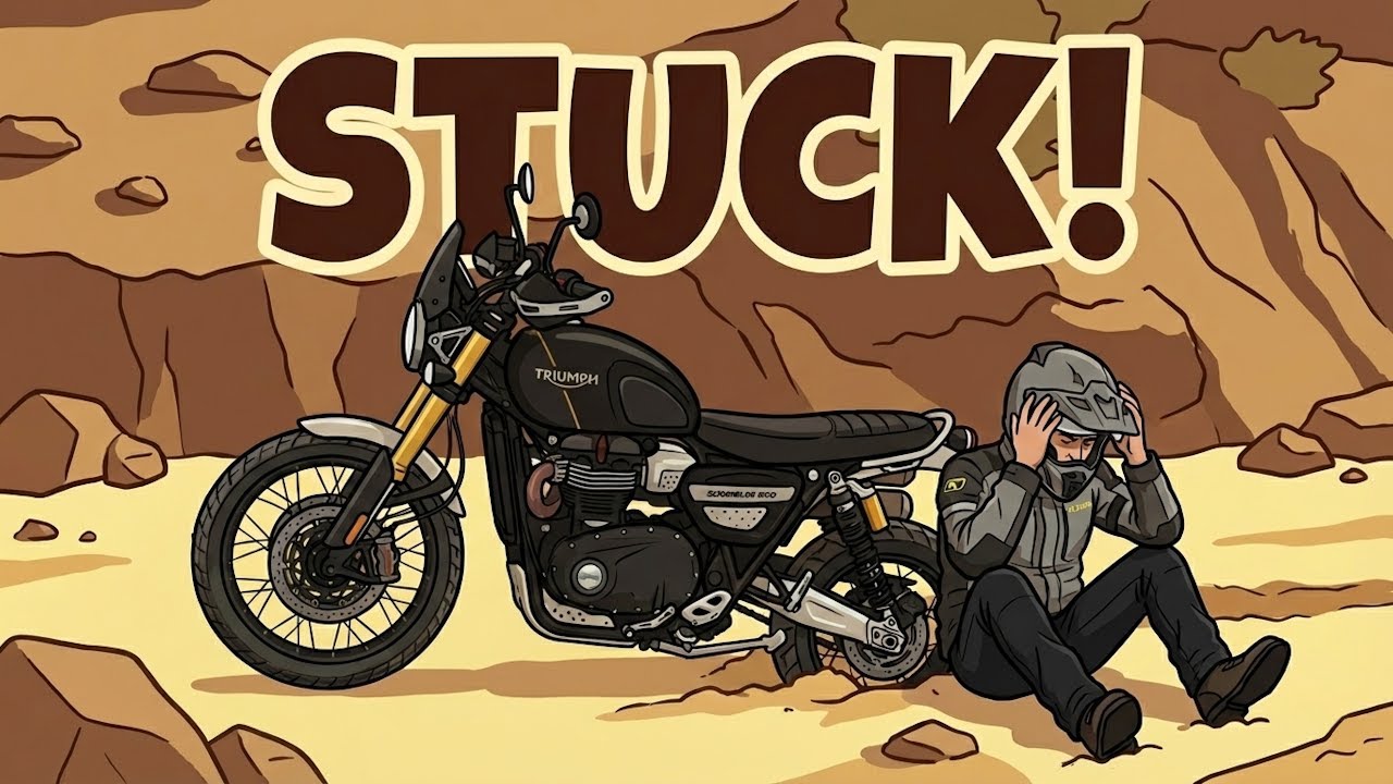 ЗАСТРЯЛ В ПУСТЫНЕ! Мой Triumph Scrambler 1200 XE 2025 года застрял! (Часть 1)