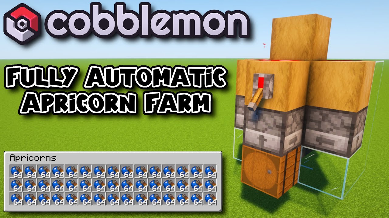 Fully Automatic Apricorn Farm | Tutorial | Cobblemon
