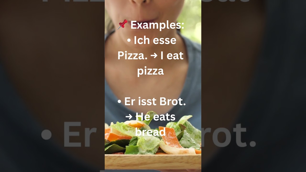 ESSEN conjugation (present)|German verbs(Learn German Fast!)