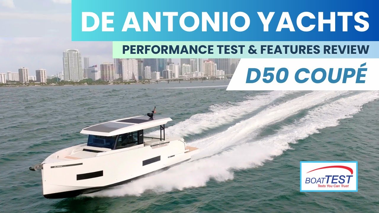 De Antonio D50 Coupe — тест элегантной роскошной яхты в Майами | BoatTEST