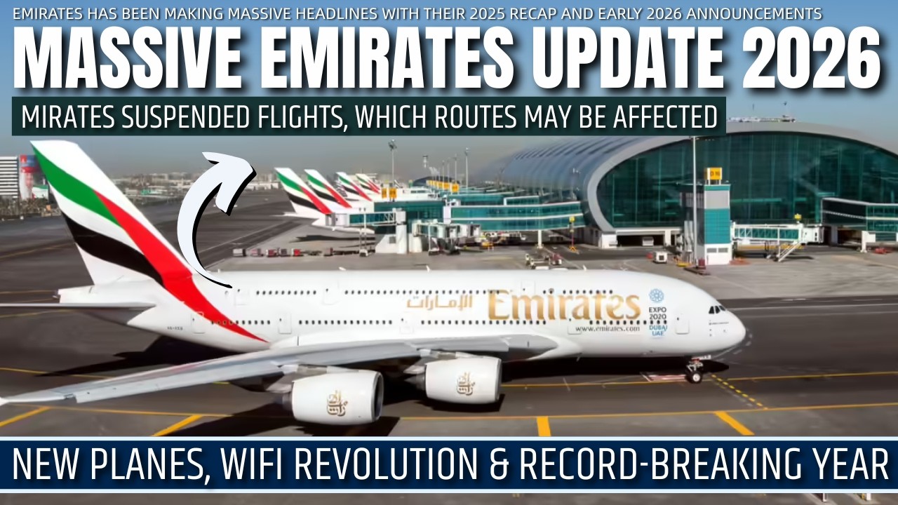 Масштабные обновления Emirates на 2026 год: новые самолеты, революция Wi-Fi и рекордный год!